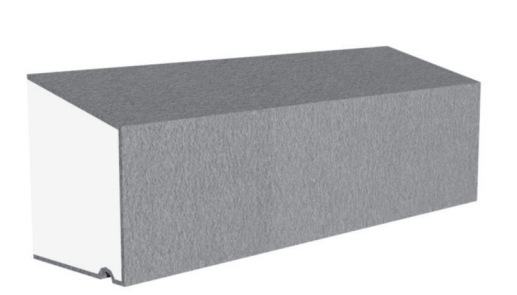Exterior sill molding profile in EPS foam with flexible cementitious coating