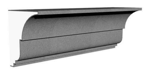 Exterior Cornice Molding 7" x 8 1/2"