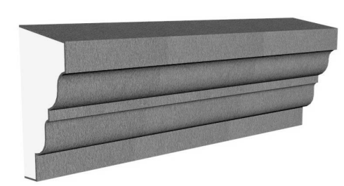 Exterior Midband Molding 4 1/2" x 9 1/4"